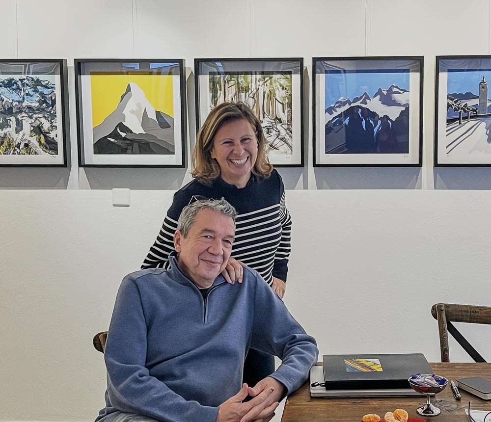 paintings by danny touw art exhibition champery region dents du midi portes du midi