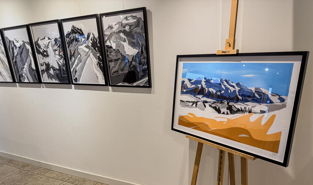 paintings by danny touw art exhibition champery region dents du midi portes du midi