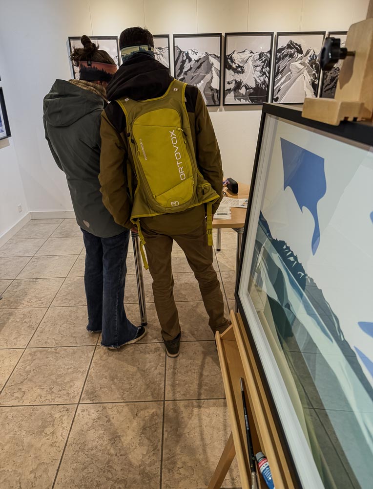 paintings by danny touw art exhibition champery region dents du midi portes du midi