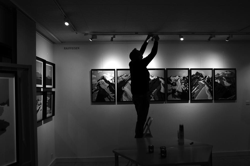 paintings by danny touw art exhibition champery region dents du midi portes du midi