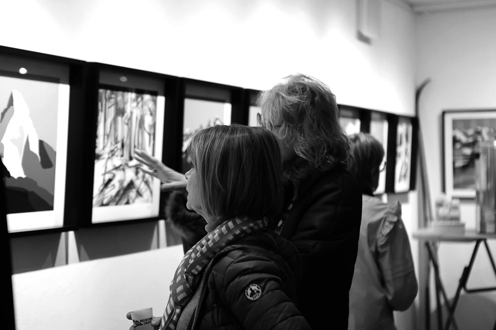 paintings by danny touw art exhibition champery region dents du midi portes du midi