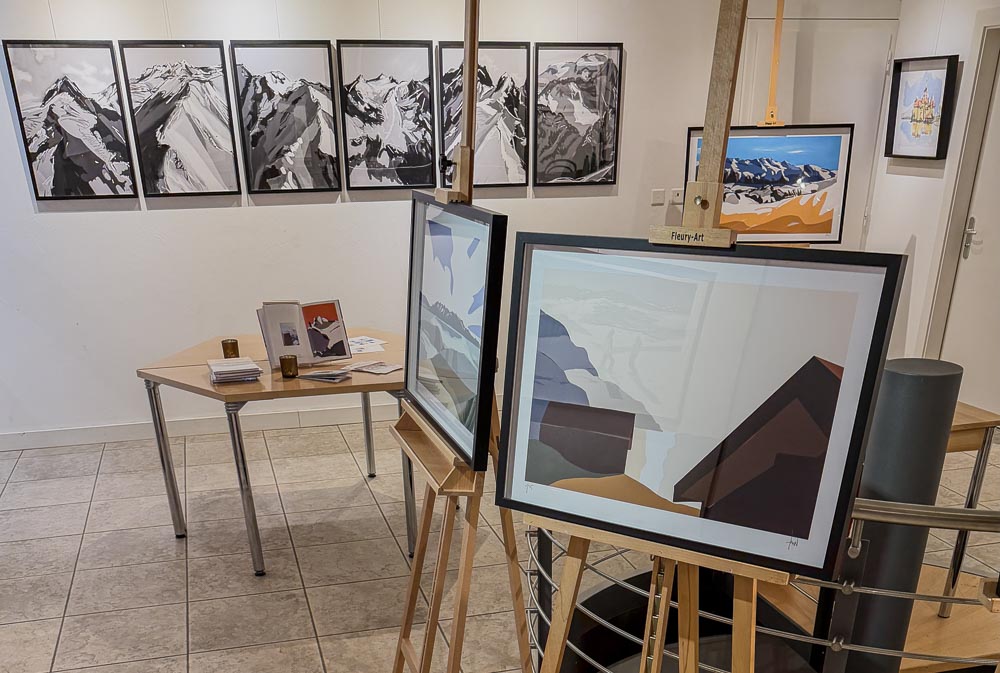 paintings by danny touw art exhibition champery region dents du midi portes du midi