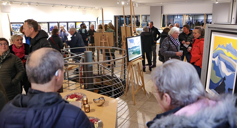 paintings by danny touw art exhibition champery region dents du midi portes du midi