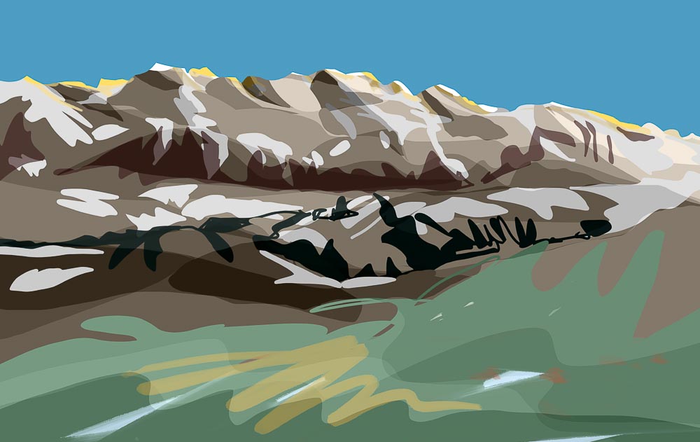 paintings by danny touw art exhibition champery region dents du midi portes du midi