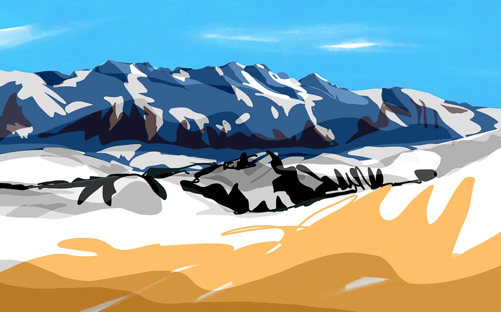 paintings by danny touw art exhibition champery region dents du midi portes du midi