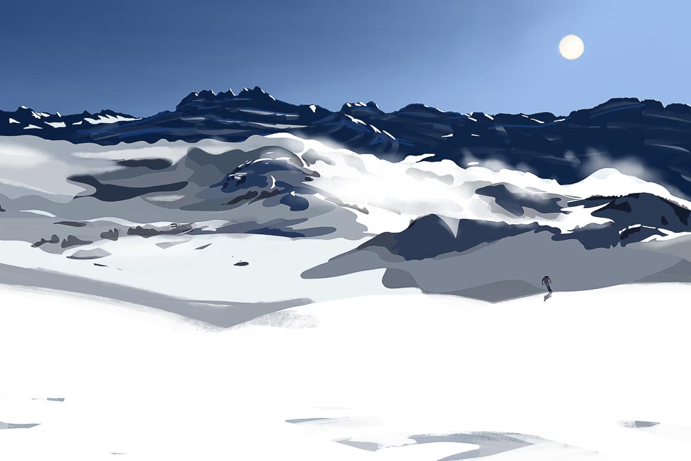 paintings by danny touw art exhibition champery region dents du midi portes du midi