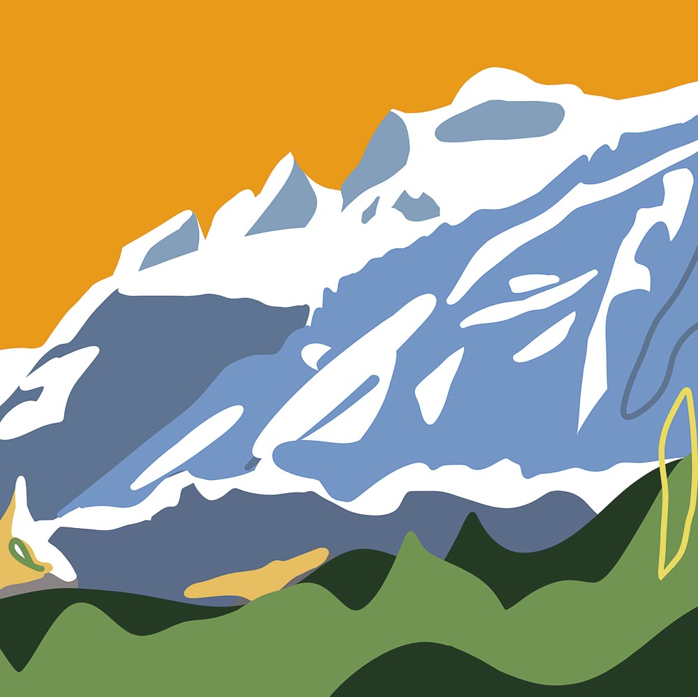 paintings by danny touw art exhibition champery region dents du midi portes du midi