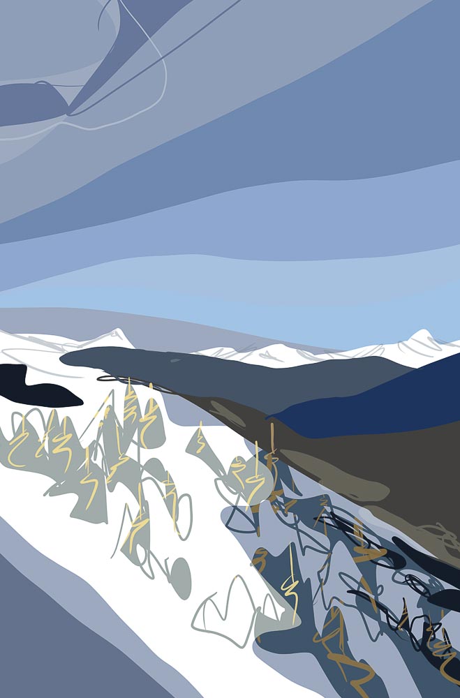 paintings by danny touw art exhibition champery region dents du midi portes du midi