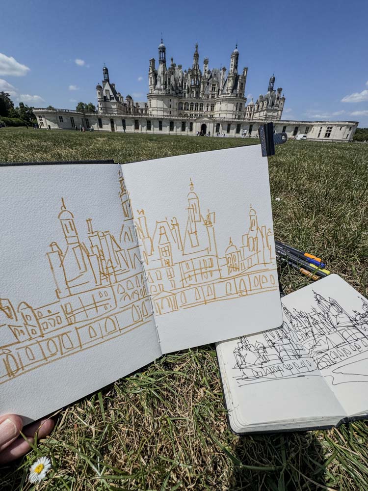 danny_touw_drawings_in_france_loire_chateau_de_chambord_1