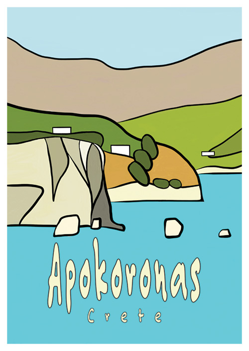 crete_postcard_apokoronas_coast_danny_touw Postcards by Danny Touw from the Greek Mediterranean Island of Crete Apokoronas