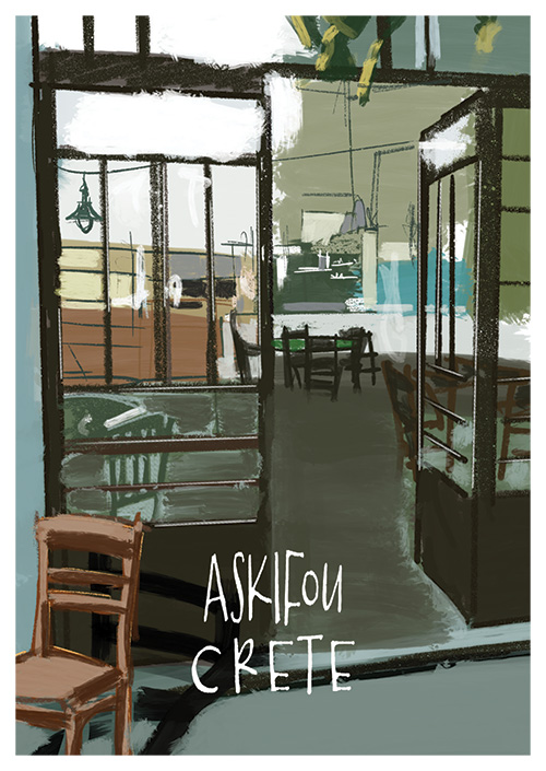crete_postcard_askifou_danny_touw Postcards by Danny Touw from the Greek Mediterranean Island of Crete Askifou