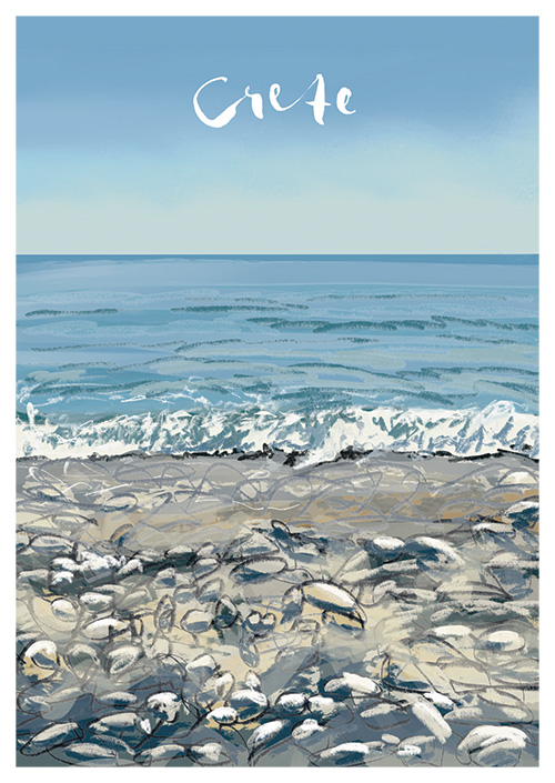 crete_postcard_beach_danny_touw Postcards by Danny Touw from the Greek Mediterranean Island of Crete