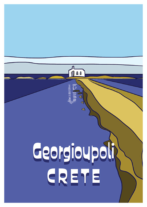 crete_postcard_georgioupoli_church_danny_touw Postcards by Danny Touw from the Greek Mediterranean Island of Crete Georgioupoli Apokoronas