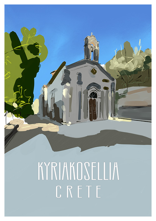 crete_postcard_kyriakosellia_danny_touw Postcards by Danny Touw from the Greek Mediterranean Island of Crete Gavalochori Apokoronas