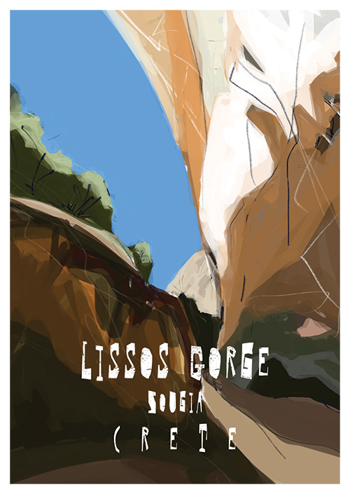 crete_postcard_lissos_gorge_danny_touw Postcards by Danny Touw from the Greek Mediterranean Island of Crete Lissos Gorge Sougia