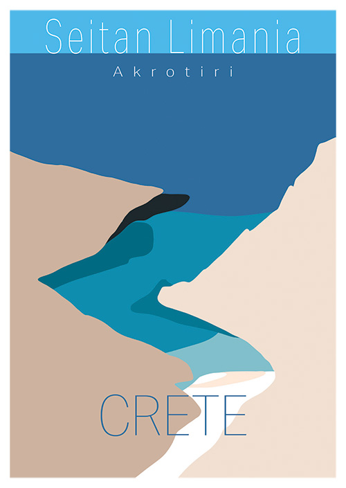crete_postcard_seitan_limania_danny_touw Postcards by Danny Touw from the Greek Mediterranean Island of Crete Seitan Limania Akrotiri