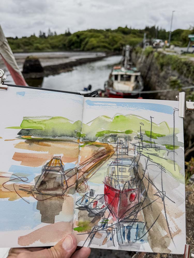 danny_touw_drawings_in_ireland_clifden_the_quay_house