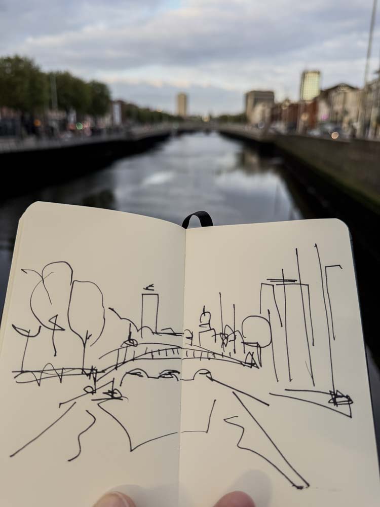 danny_touw_drawings_in_ireland_dublin_river