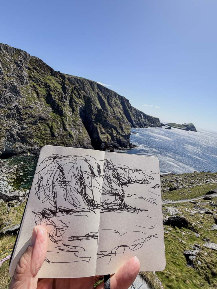 danny_touw_drawings_in_ireland_kerry_cliffs