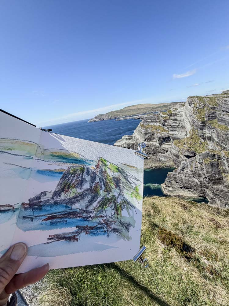 danny_touw_drawings_in_ireland_kerry_cliffs