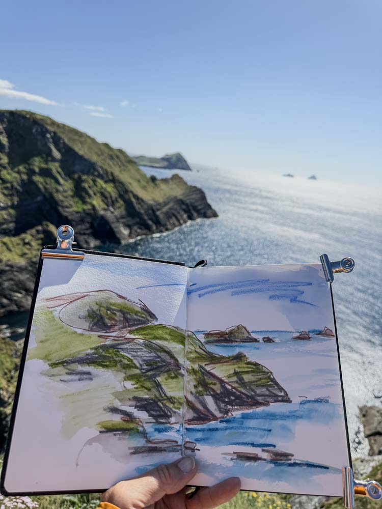 danny_touw_drawings_in_ireland_kerry_cliffs